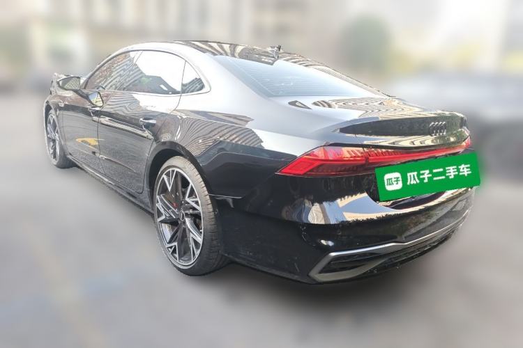 Used Audi A7L 2024 45 TFSI quattro Black Warrior Edition Rear Left 45 Deg