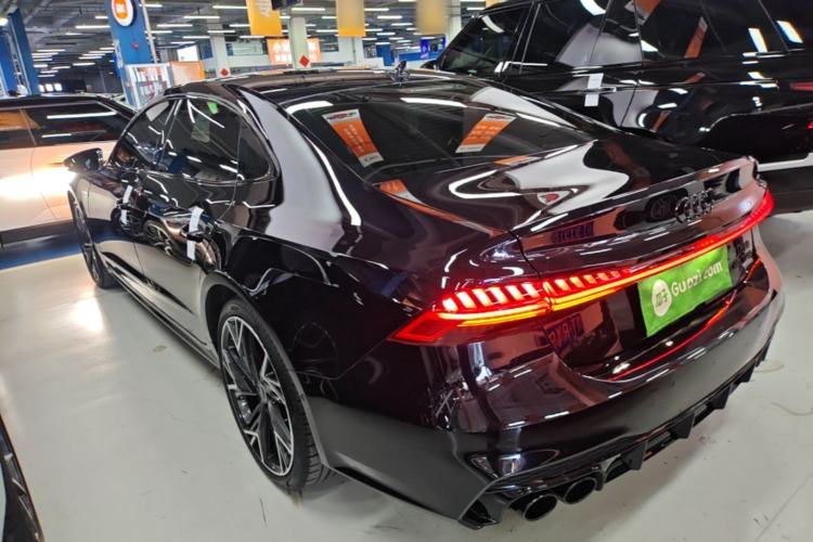 Used Audi A7L 2024 45 TFSI quattro Black Warrior Edition Rear Left 45 Deg