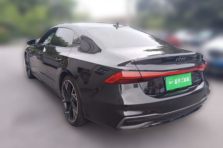 Used Audi A7L 2024 45 TFSI quattro Black Warrior Edition Rear Left 45 Deg