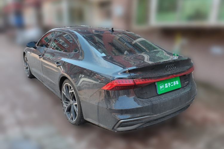 Used Audi A7L 2024 45 TFSI quattro Black Warrior Edition Rear Left 45 Deg