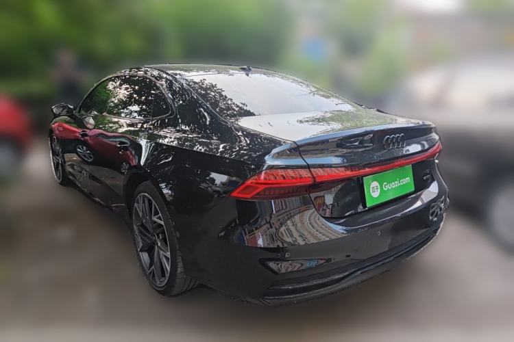 Used Audi A7L 2024 45 TFSI quattro S-line Black Warrior Edition Rear Left 45 Deg