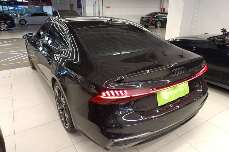 Used Audi A7L 2024 45 TFSI quattro Black Warrior Edition Rear Left 45 Deg