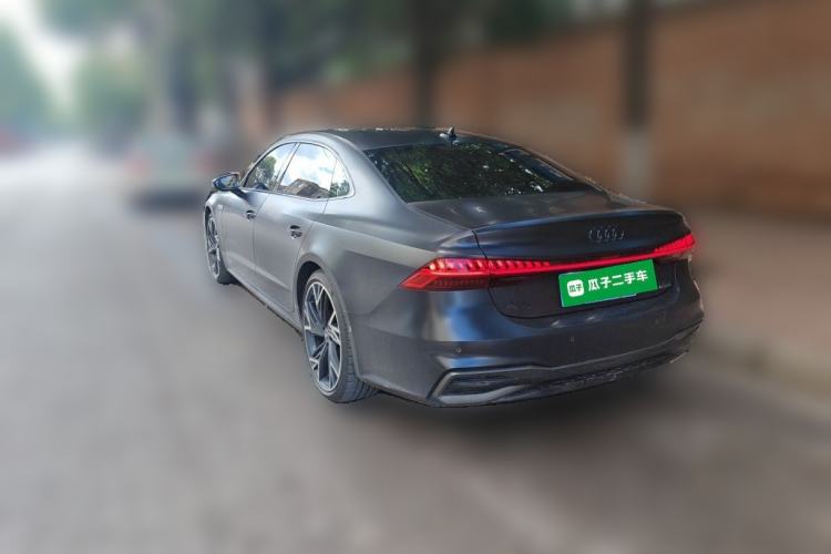 Used Audi A7L 2024 45 TFSI quattro Black Warrior Edition Rear Left 45 Deg