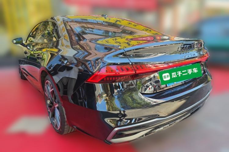 Used Audi A7L 2024 45 TFSI quattro Black Warrior Edition Rear Left 45 Deg
