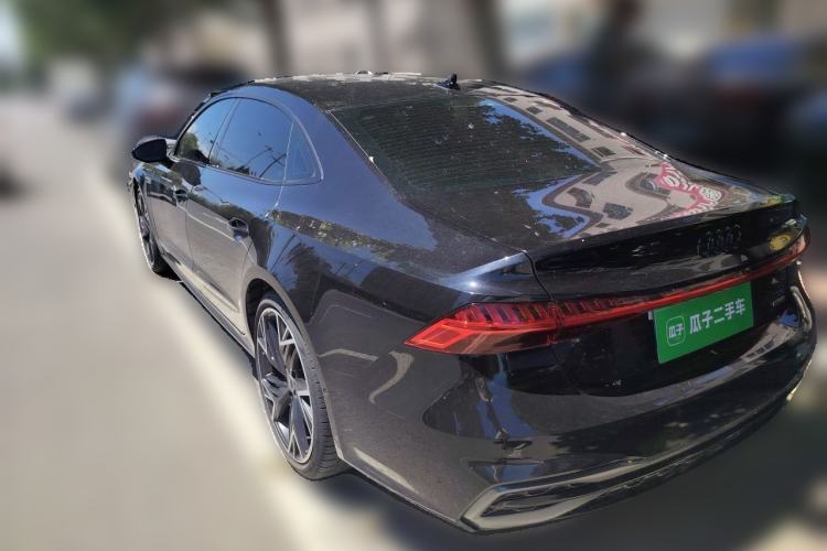 Used Audi A7L 2024 45 TFSI quattro Black Warrior Edition Rear Left 45 Deg