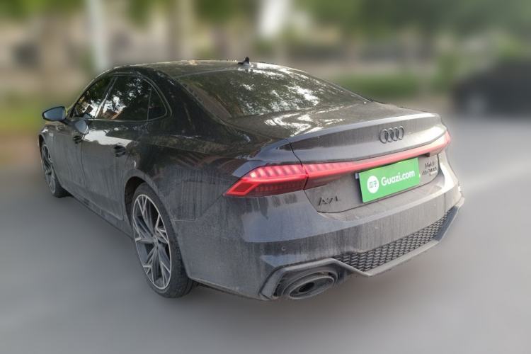 Used Audi A7L 2024 45 TFSI quattro Black Warrior Edition Rear Left 45 Deg