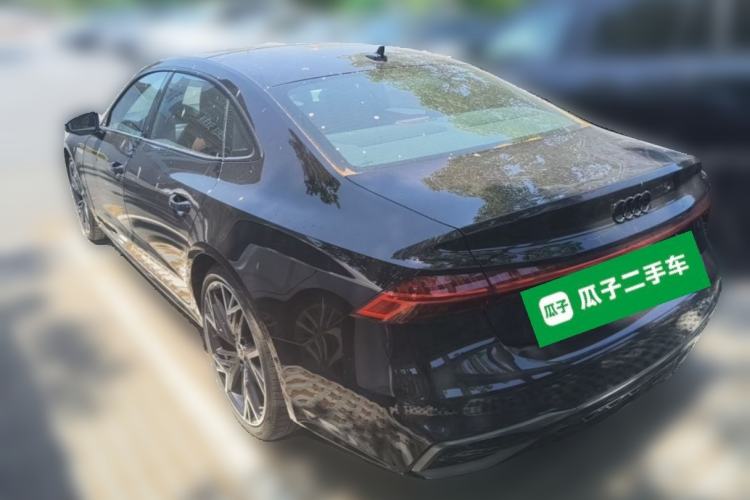 Used Audi A7L 2024 45 TFSI quattro Black Warrior Edition Rear Left 45 Deg