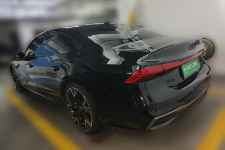 Used Audi A7L 2024 45 TFSI quattro S-line Black Warrior Edition Rear Left 45 Deg