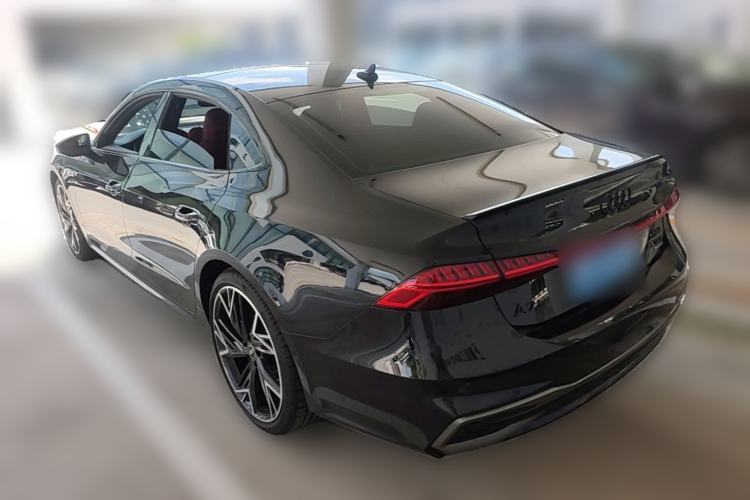 Used Audi A7L 2024 45 TFSI quattro S-line Black Warrior Edition Rear Left 45 Deg