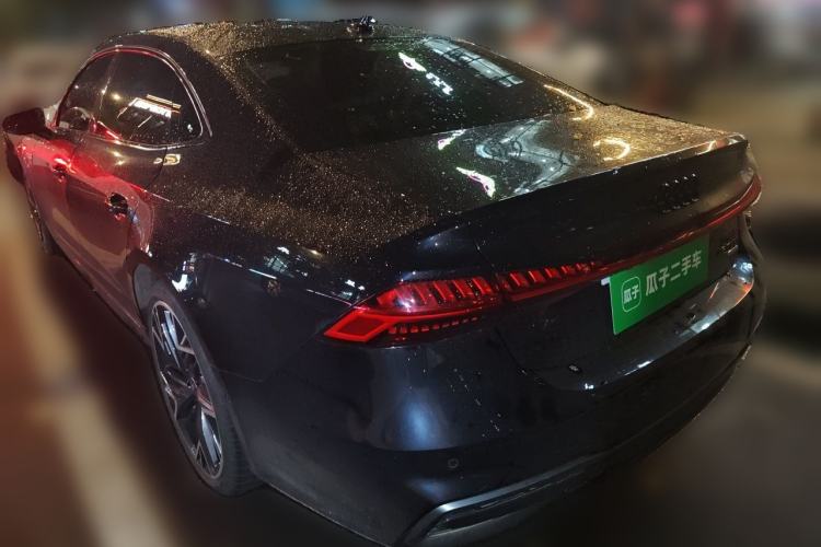 Used Audi A7L 2024 45 TFSI quattro Black Warrior Edition Rear Left 45 Deg