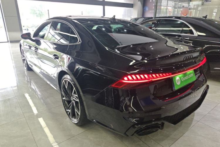 Used Audi A7L 2024 45 TFSI quattro Black Warrior Edition Rear Left 45 Deg