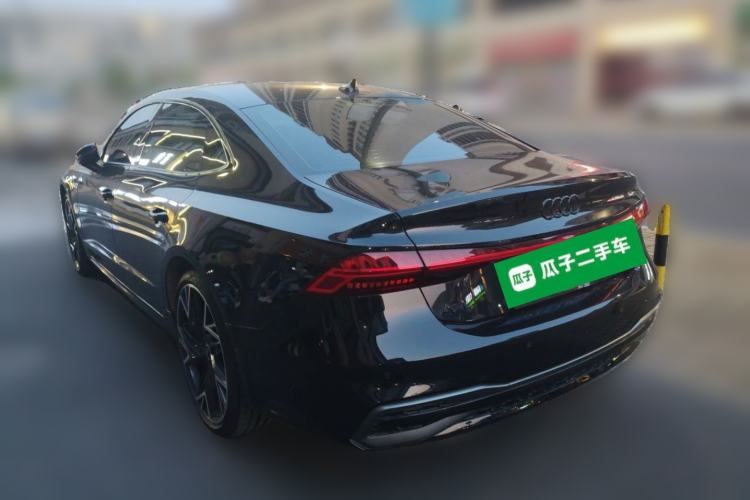 Used Audi A7L 2024 45 TFSI quattro Black Warrior Edition Rear Left 45 Deg
