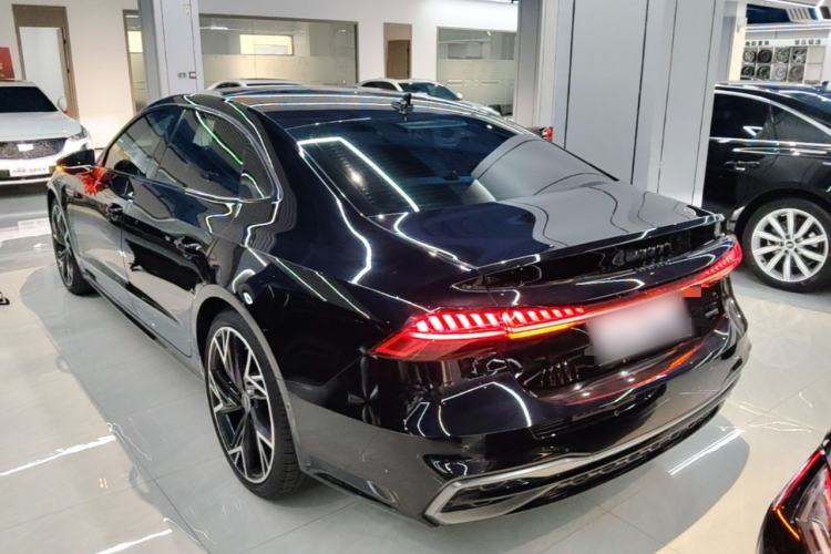 Used Audi A7L 2024 45 TFSI quattro Black Warrior Edition Rear Left 45 Deg