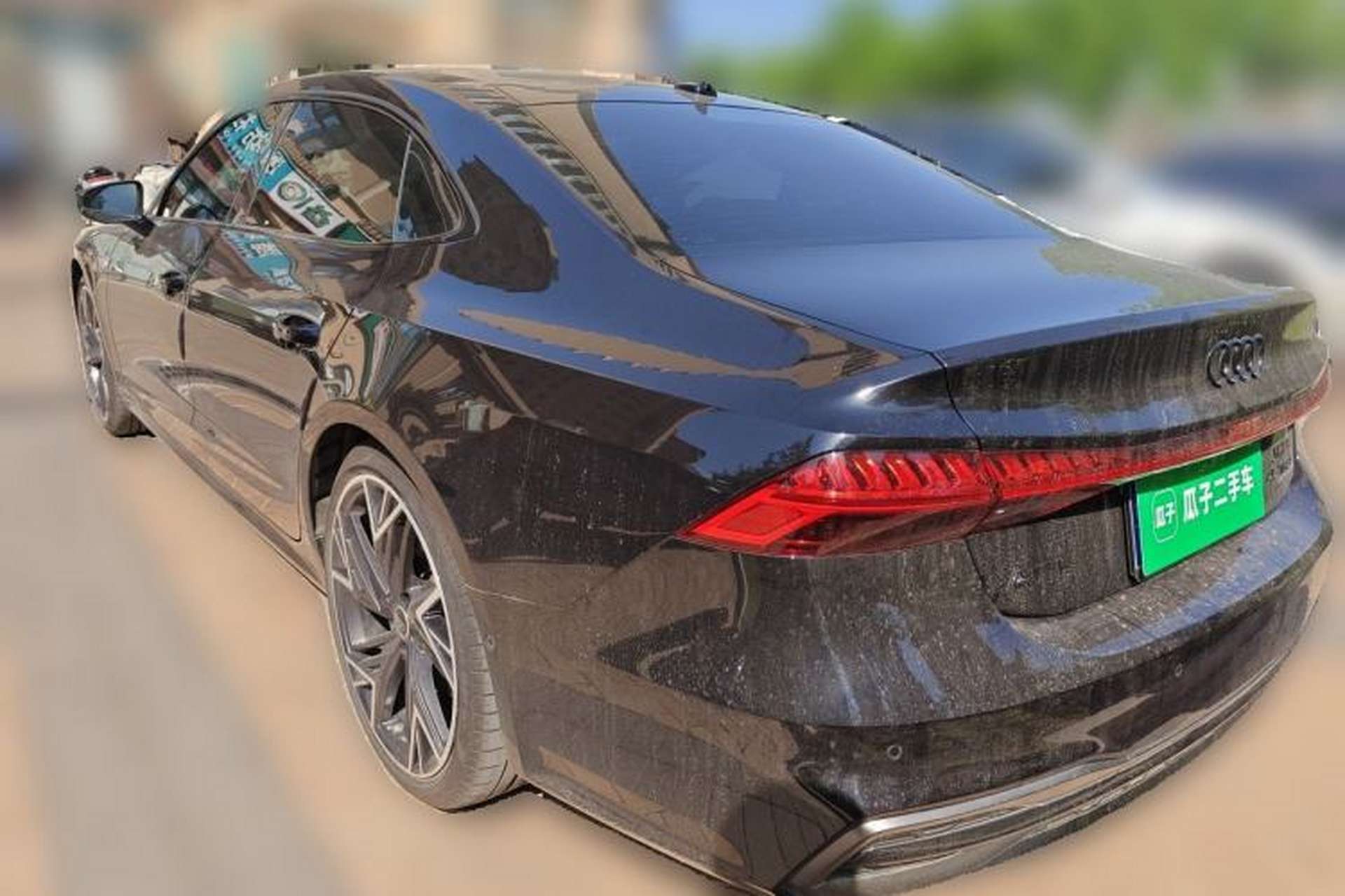 Used Audi A7L 2024 45 TFSI quattro Black Warrior Edition Rear Left 45 Deg