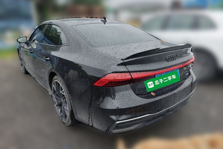 Used Audi A7L 2024 45 TFSI quattro Black Warrior Edition Rear Left 45 Deg