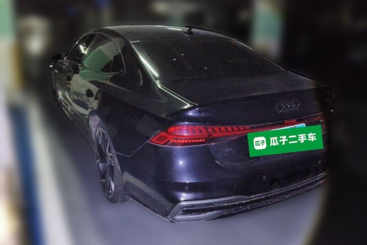 Used Audi A7L 2024 45 TFSI quattro Black Warrior Edition Rear Left 45 Deg