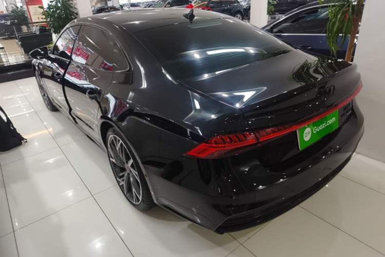 Used Audi A7L 2024 45 TFSI quattro S-line Black Warrior Edition Rear Left 45 Deg