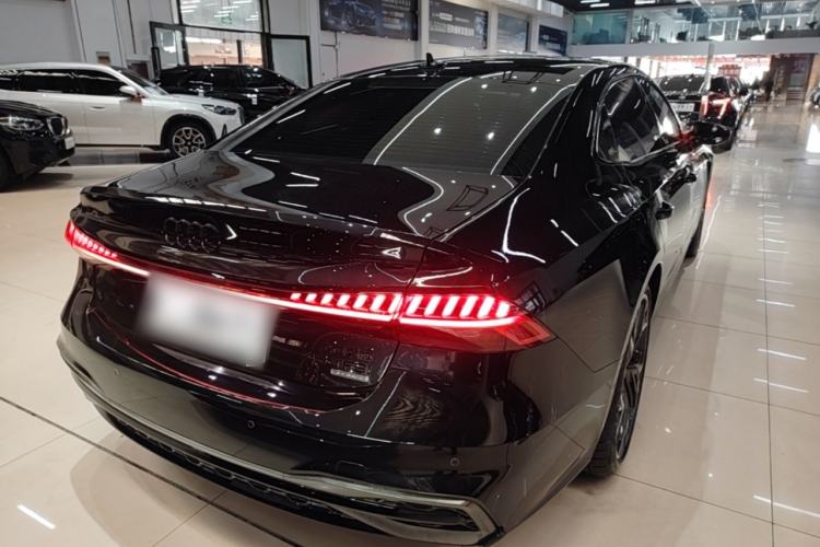 Used Audi A7L 2024 45 TFSI quattro Black Warrior Edition Rear Right 45 Deg