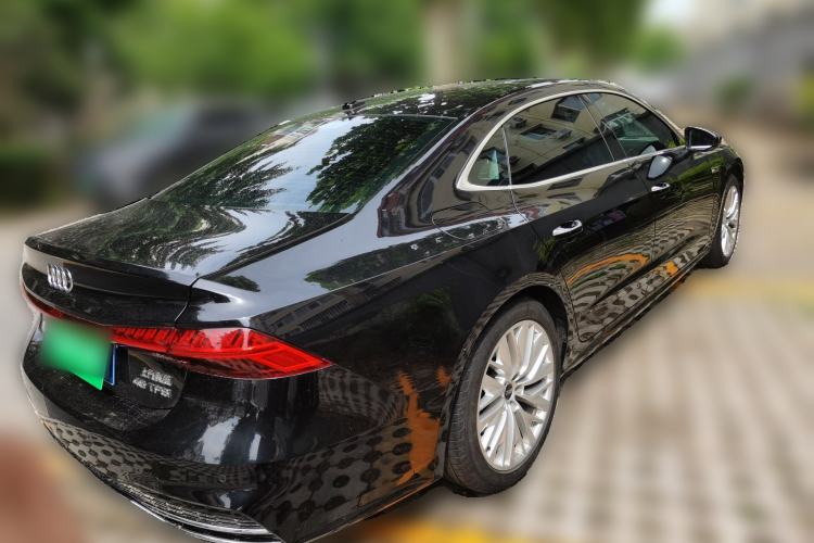 Used Audi A7L 2024 45TFSI S-line Dream-Building Edition Flow Crystal Package Rear Right 45 Deg