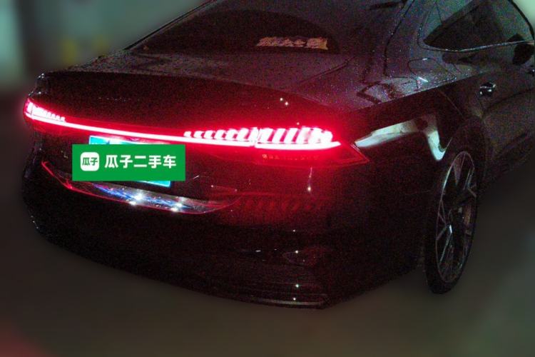 Used Audi A7L 2024 45 TFSI quattro S-line Black Warrior Edition Rear Right 45 Deg