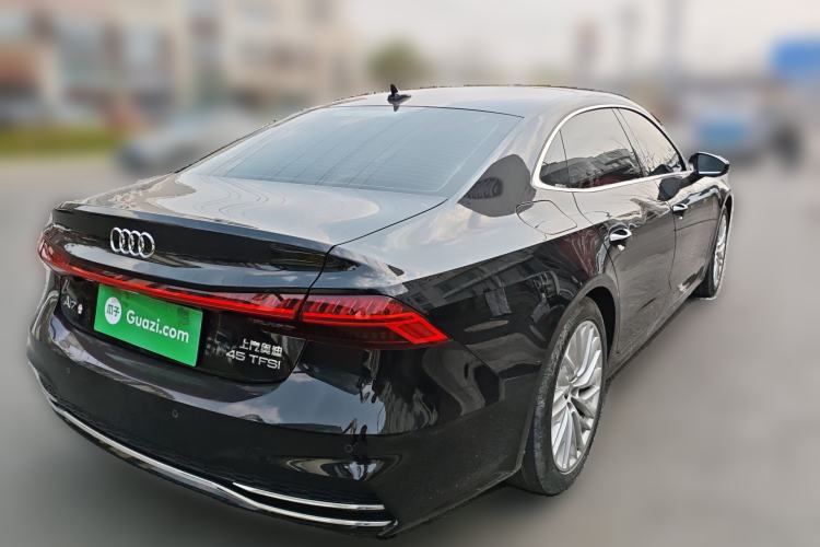 Used Audi A7L 2024 45TFSI S-line Dream-Building Edition Flow Crystal Package Rear Right 45 Deg