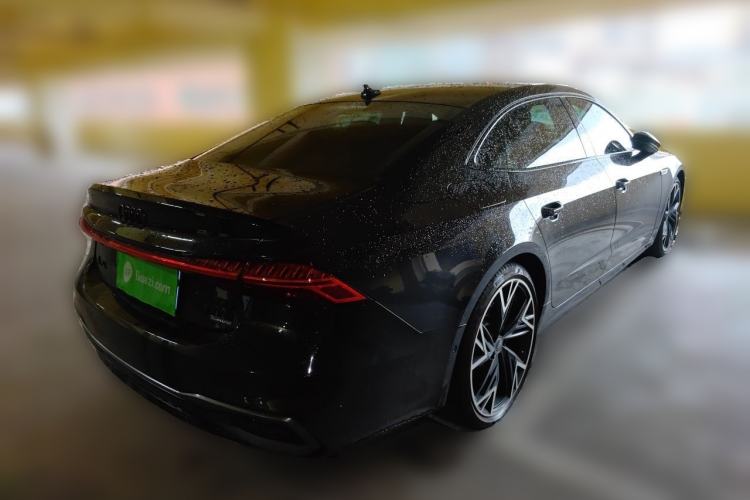 Used Audi A7L 2024 45 TFSI quattro Black Warrior Edition Rear Right 45 Deg