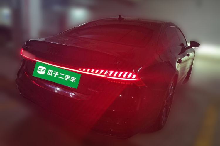 Used Audi A7L 2024 45 TFSI quattro S-line Black Warrior Edition Rear Right 45 Deg