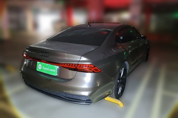 Used Audi A7L 2024 45 TFSI quattro S-line Black Warrior Edition Rear Right 45 Deg