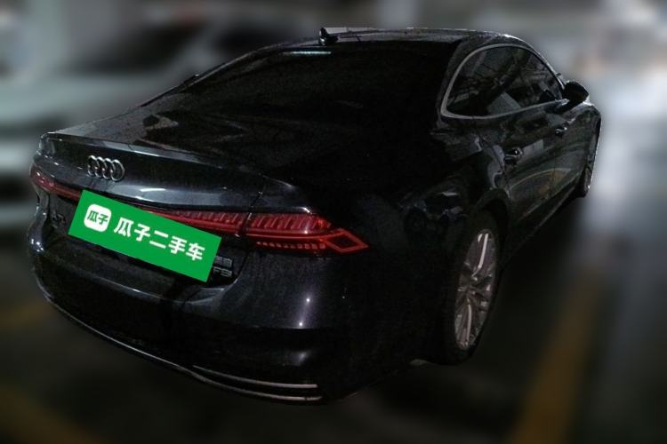 Used Audi A7L 2024 45TFSI S-line Dream-Building Edition Flow Crystal Package Rear Right 45 Deg