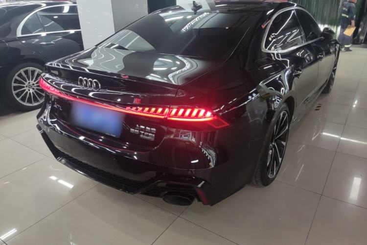 Used Audi A7L 2024 45TFSI quattro S-line Visionary Edition Flow Crystal Package Rear Right 45 Deg