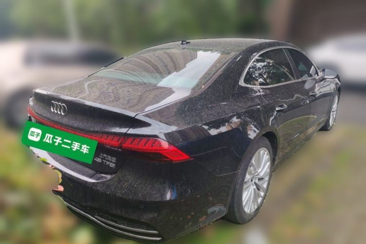 Used Audi A7L 2024 45TFSI S-line Dream-Building Edition Flow Crystal Package Rear Right 45 Deg