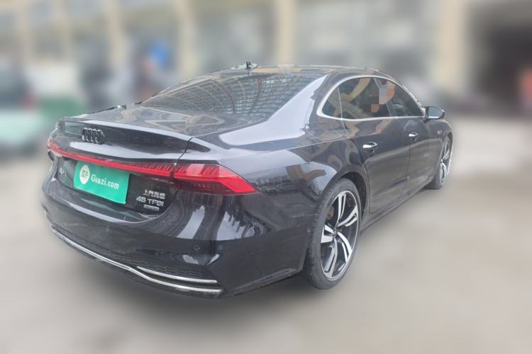 Used Audi A7L 2024 45TFSI quattro S-line Visionary Edition Flow Crystal Package Rear Right 45 Deg