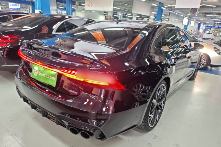 Used Audi A7L 2024 45 TFSI quattro Black Warrior Edition Rear Right 45 Deg