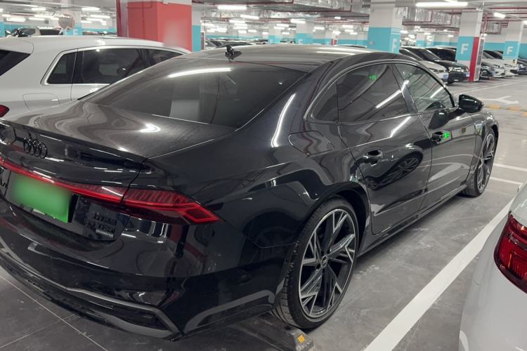 Used Audi A7L 2024 55 TFSI quattro Black Warrior Edition Rear Right 45 Deg