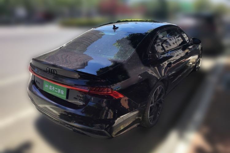 Used Audi A7L 2024 45 TFSI quattro Black Warrior Edition Rear Right 45 Deg