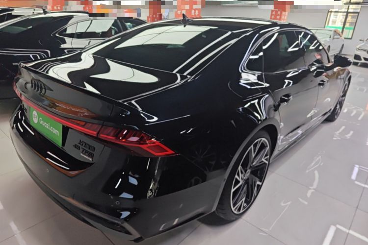 Used Audi A7L 2024 45 TFSI quattro Black Warrior Edition Rear Right 45 Deg
