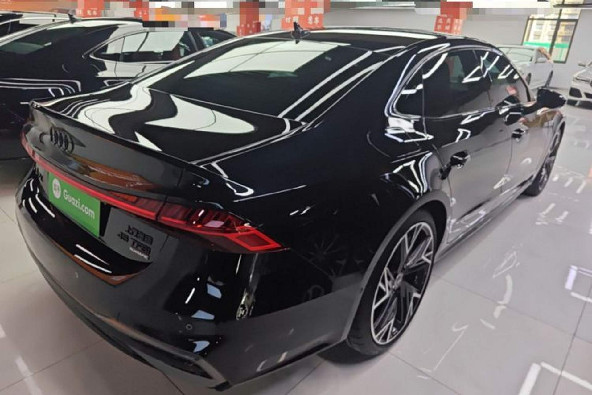 Used Audi A7L 2024 45 TFSI quattro Black Warrior Edition Rear Right 45 Deg
