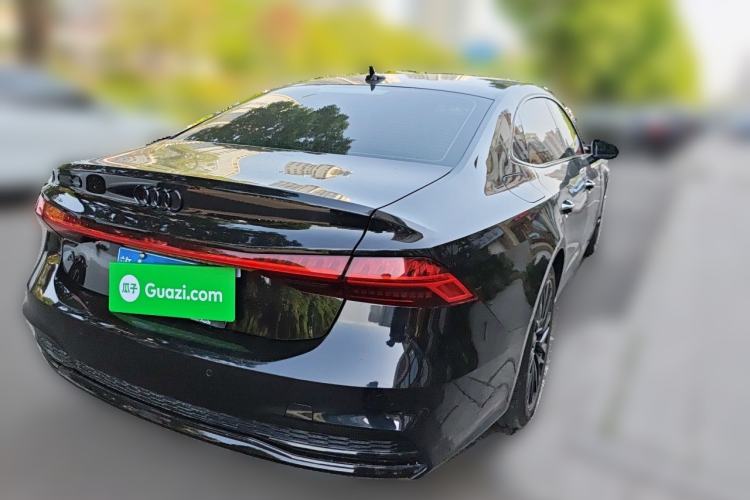 Used Audi A7L 2024 45TFSI S-line Dream-Building Edition Flow Crystal Package Rear Right 45 Deg