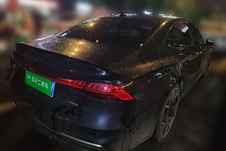 Used Audi A7L 2024 45 TFSI quattro Black Warrior Edition Rear Right 45 Deg