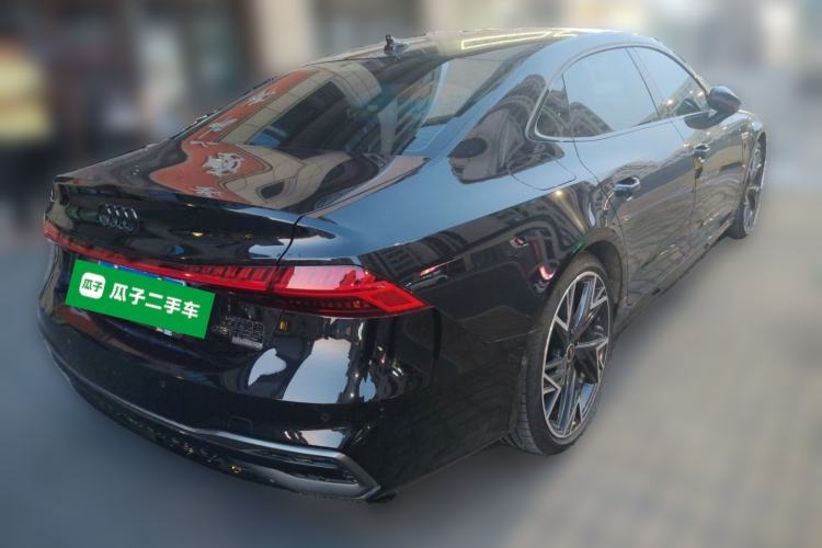 Used Audi A7L 2024 45 TFSI quattro Black Warrior Edition Rear Right 45 Deg