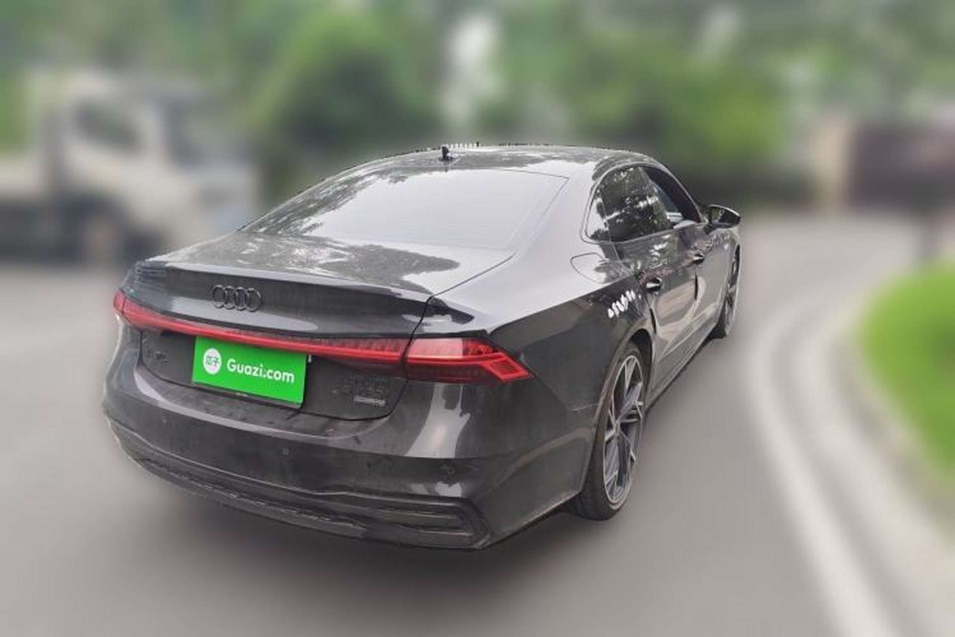 Used Audi A7L 2024 45 TFSI quattro Black Warrior Edition Rear Right 45 Deg