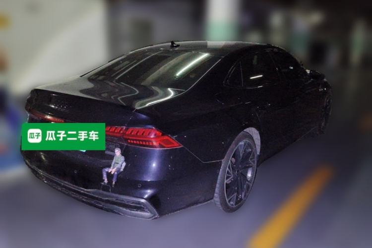 Used Audi A7L 2024 45 TFSI quattro Black Warrior Edition Rear Right 45 Deg
