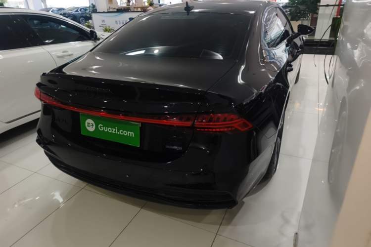 Used Audi A7L 2024 45 TFSI quattro S-line Black Warrior Edition Rear Right 45 Deg