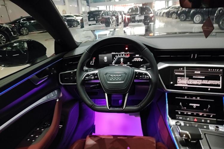 Used Audi A7L 2024 45 TFSI quattro Black Warrior Edition Steering Wheel