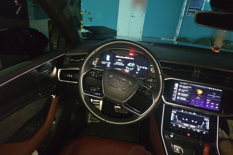 Used Audi A7L 2024 45 TFSI quattro Black Warrior Edition Steering Wheel