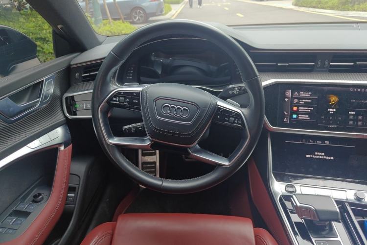 Used Audi A7L 2024 45 TFSI quattro Black Warrior Edition Steering Wheel