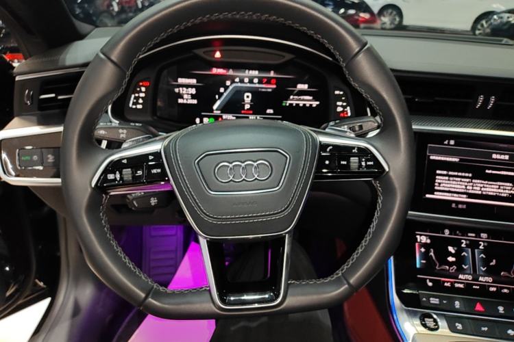 Used Audi A7L 2024 45 TFSI quattro Black Warrior Edition Steering Wheel