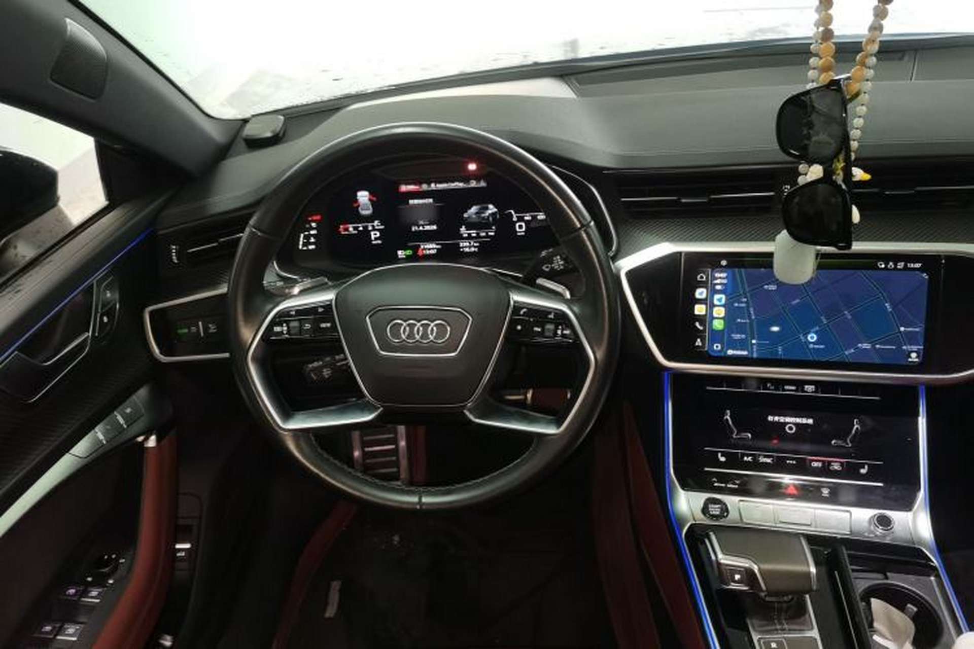Used Audi A7L 2024 45 TFSI quattro Black Warrior Edition Steering Wheel