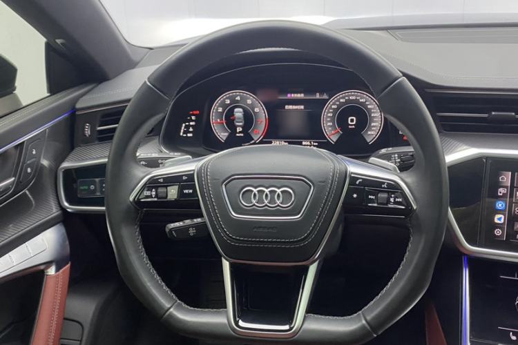 Used Audi A7L 2024 45 TFSI quattro Black Warrior Edition Steering Wheel