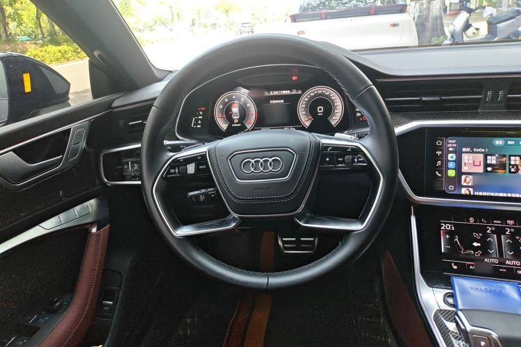 Used Audi A7L 2024 45 TFSI quattro Black Warrior Edition Steering Wheel
